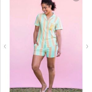 2 piece pajama set, Matilda Jane Clothing, size M, shorts and shirt